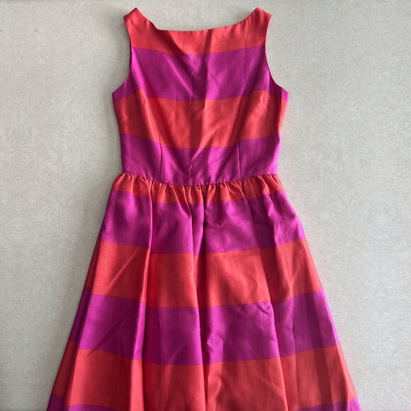 RARE Kate Spade Striped Carolyn Dress in Vivid Snapdragon ASO Taylor Swift - Picture 4 of 8
